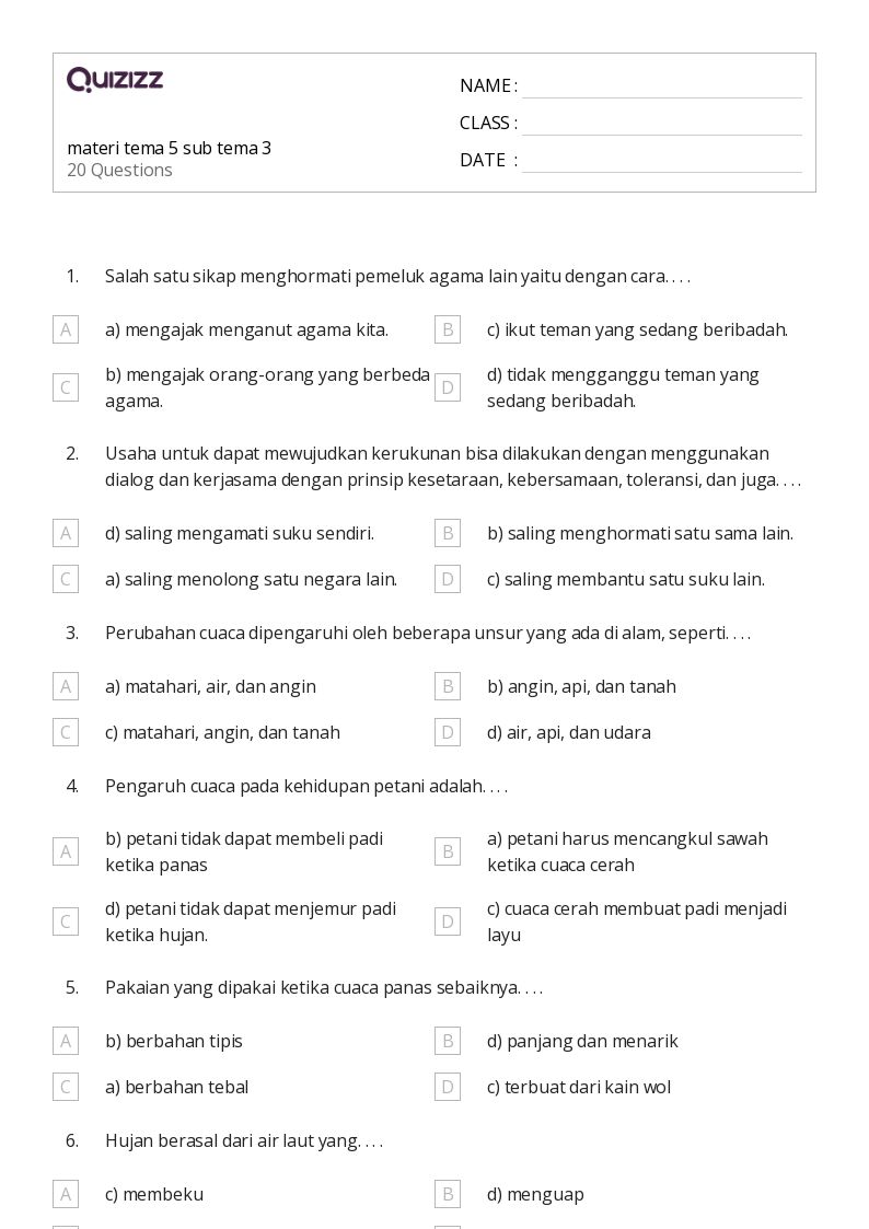 Akhirnya Terungkap 7 Rahasia Mengerjakan Soal Tema 5 Subtema 3 Kelas 3 Agar Nilai Sempurna Akhirnya Terungkap 7 Rahasia Mengerjakan Soal Tema 5 Subtema 3 Kelas 3 Agar Nilai Sempurna