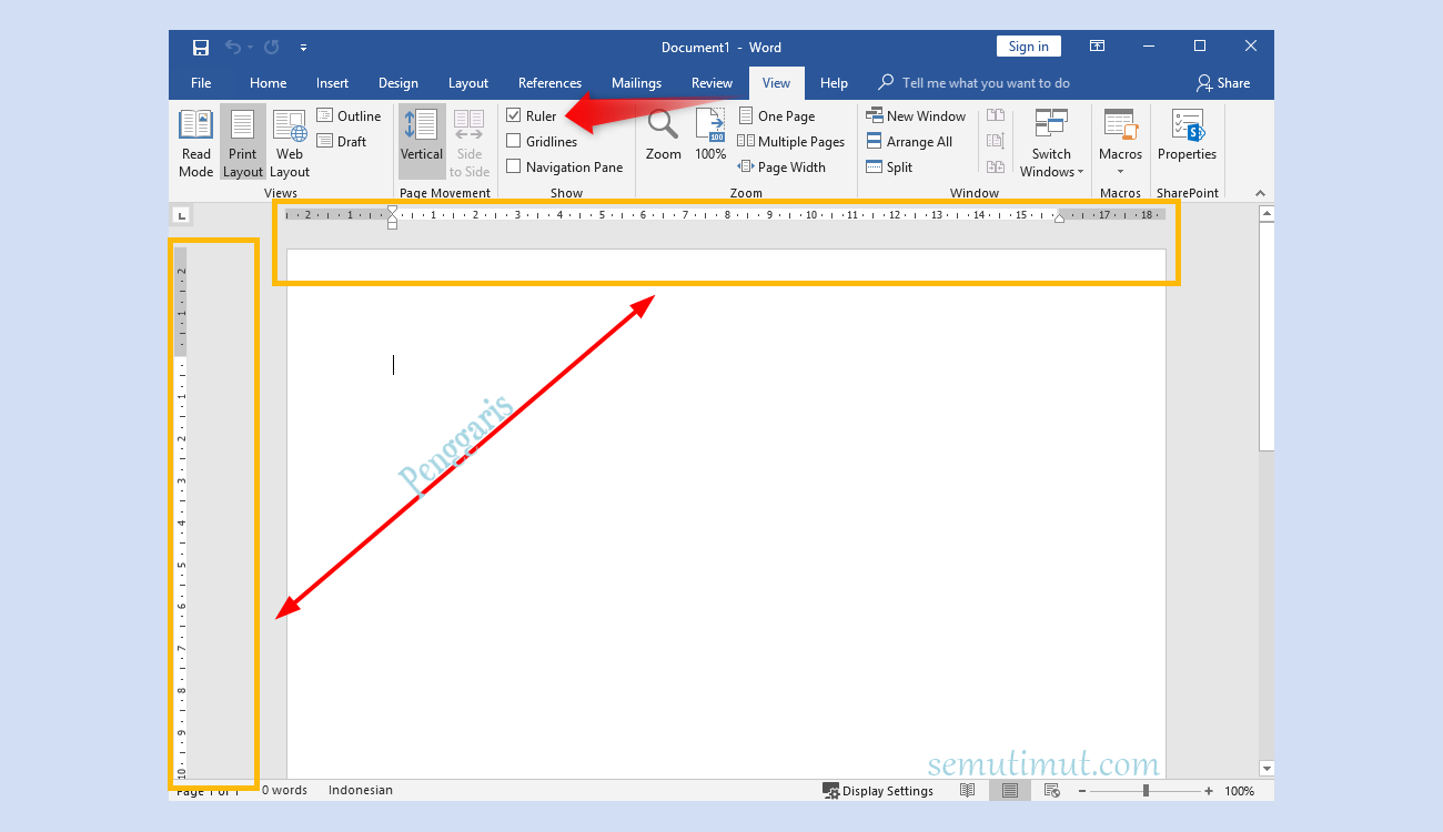Ternyata Mudah Cara Memunculkan Garis Batas Margin di Word