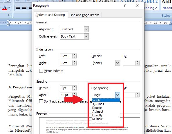 Ternyata Mudah Cara Mengatur Spasi Kanan Kiri di Word untuk Skripsi