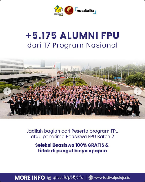 5 Fakta Beasiswa FPU Batch 2 2026 yang Wajib Kamu Tahu Sebelum Mendaftar 5 Fakta Beasiswa FPU Batch 2 2026 yang Wajib Kamu Tahu Sebelum Mendaftar