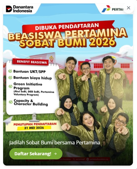 5 Fakta Beasiswa Sobat Bumi 2026 yang Jarang Diketahui, Wajib Tahu Sebelum Mendaftar 5 Fakta Beasiswa Sobat Bumi 2026 yang Jarang Diketahui, Wajib Tahu Sebelum Mendaftar