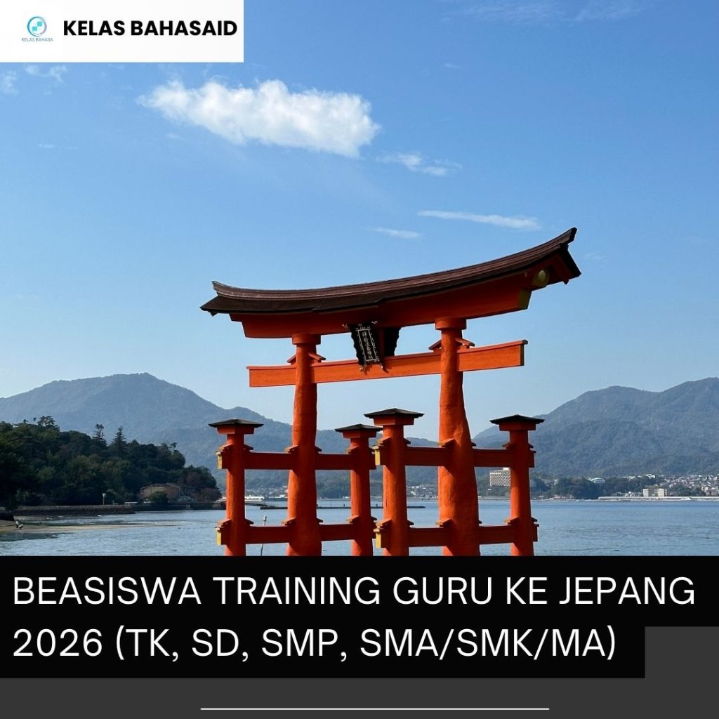 Beasiswa Training Guru ke Jepang 2026 Biaya Ditanggung Tunjangan