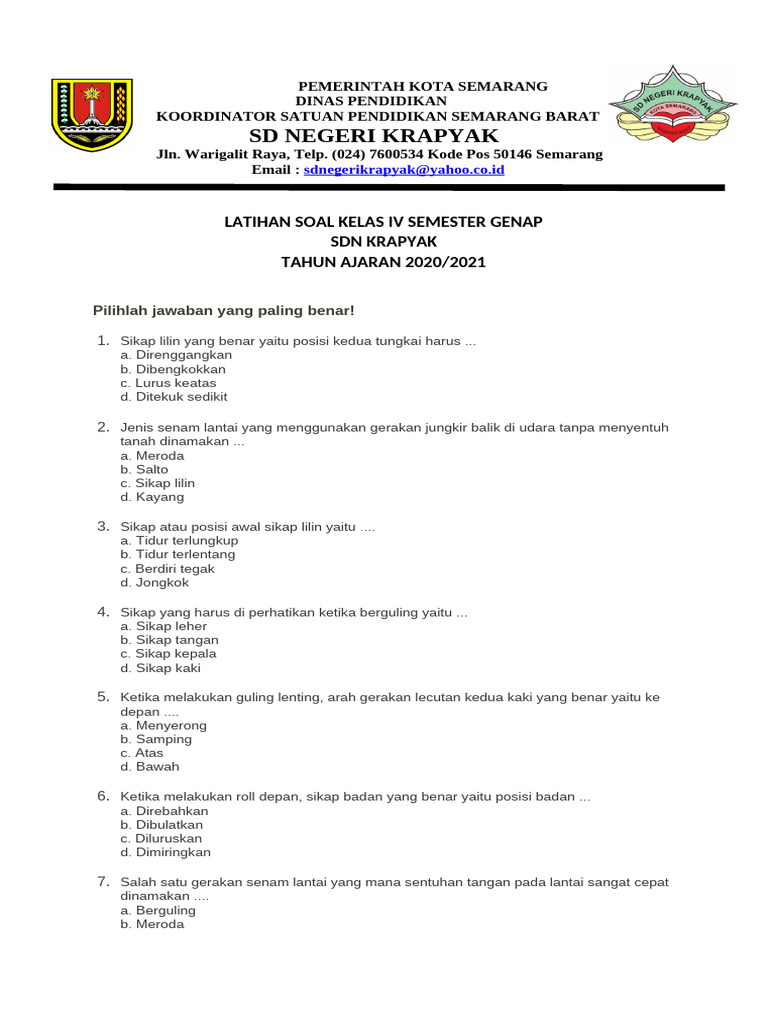7 Rahasia Latihan Soal Ulangansmester Genap Kelas 4 SD yang Wajib Diketahui Sebelum Ujian! 7 Rahasia Latihan Soal Ulangansmester Genap Kelas 4 SD yang Wajib Diketahui Sebelum Ujian!