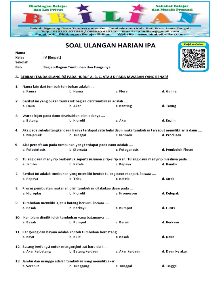 Akhirnya Ada Kumpulan Latihan Soal Ulangan Kenaikan IPA Kelas 4 yang Terbukti Bikin Anak Percaya Diri Akhirnya Ada Kumpulan Latihan Soal Ulangan Kenaikan IPA Kelas 4 yang Terbukti Bikin Anak Percaya Diri
