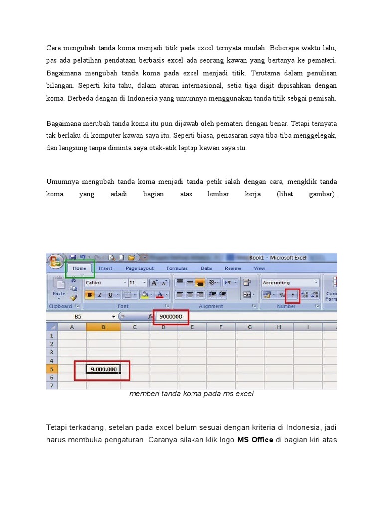 Koma di Excel Berubah Jadi Titik di Word? Ternyata Ini 3 Penyebab dan Solusi Pastinya