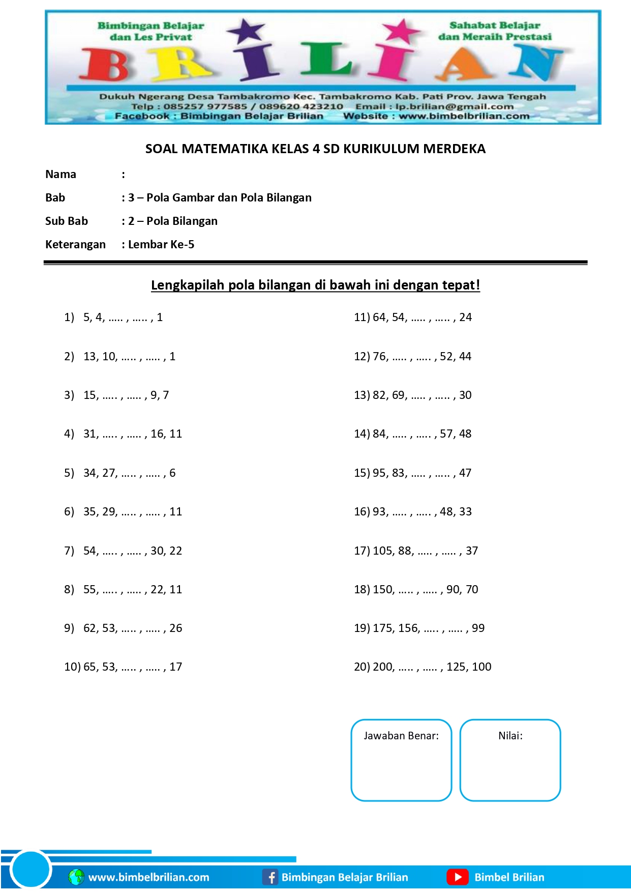 Terbukti 5 Cara Efektif Latihan Soal untuk Anak Kelas 4 SD Bikin Nilai Naik Cepat Terbukti 5 Cara Efektif Latihan Soal untuk Anak Kelas 4 SD Bikin Nilai Naik Cepat
