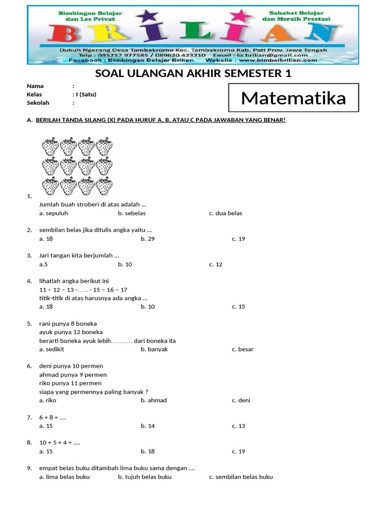 Ternyata Ini Pembahasan Soal Soal UAS Kelas 3 yang Sering Bikin Bingung, Wajib Tahu Sebelum Terlambat Ternyata Ini Pembahasan Soal Soal UAS Kelas 3 yang Sering Bikin Bingung, Wajib Tahu Sebelum Terlambat