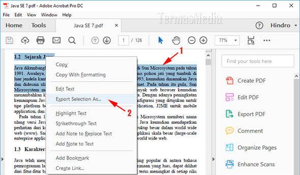 Mengkonversi Atau Mengubah Bagian Tertentu Dokumen PDF Ke Microsoft Mengkonversi Atau Mengubah Bagian Tertentu Dokumen PDF Ke Microsoft