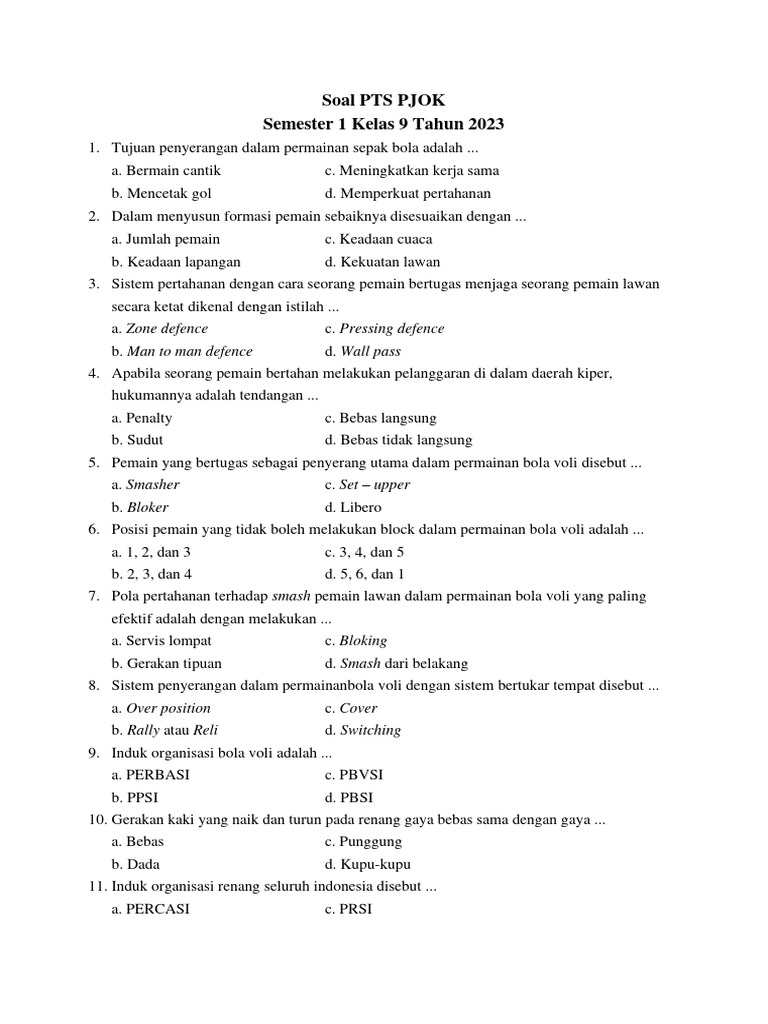 Rahasia Lulus Nilai Sempurna dengan Latihan Soal PTS 1 Kelas 9 Kurikulum 13 Terbaru Rahasia Lulus Nilai Sempurna dengan Latihan Soal PTS 1 Kelas 9 Kurikulum 13 Terbaru