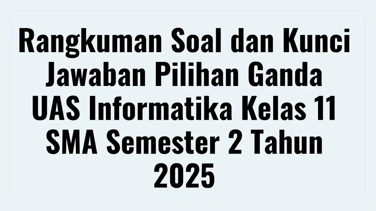 Rahasia Lulus Ujian Latihan Soal Komunikasi Data Kelas 11 Semester 2 dan Jawabannya Rahasia Lulus Ujian Latihan Soal Komunikasi Data Kelas 11 Semester 2 dan Jawabannya