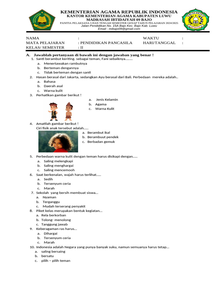 Rahasia Sukses Ujian dengan Latihan Soal Kelas G Semester 2 PPKN KTSP Terbaru Rahasia Sukses Ujian dengan Latihan Soal Kelas G Semester 2 PPKN KTSP Terbaru
