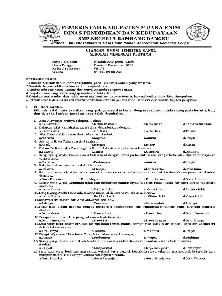 Rahasia Sukses Ujian dengan Latihan Soal Kelas XI Hindu Semester 2 Terbaru yang Wajib Tahu Rahasia Sukses Ujian dengan Latihan Soal Kelas XI Hindu Semester 2 Terbaru yang Wajib Tahu