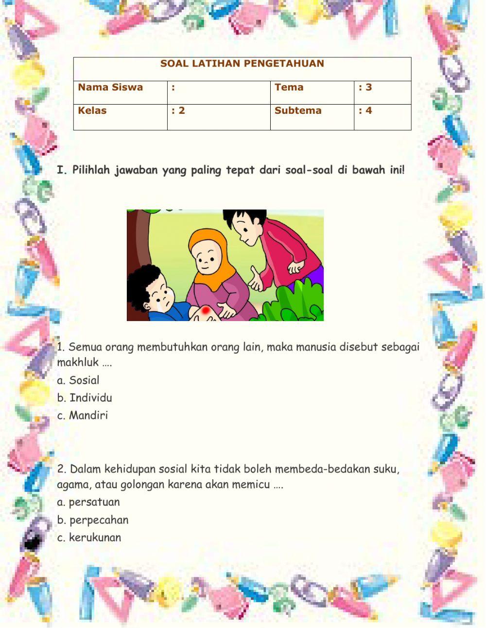 Ternyata Ini Kunci Jawaban Soal Tema 3 Sub Tema 4 Kelas 2 SD Paling Akurat Ternyata Ini Kunci Jawaban Soal Tema 3 Sub Tema 4 Kelas 2 SD Paling Akurat