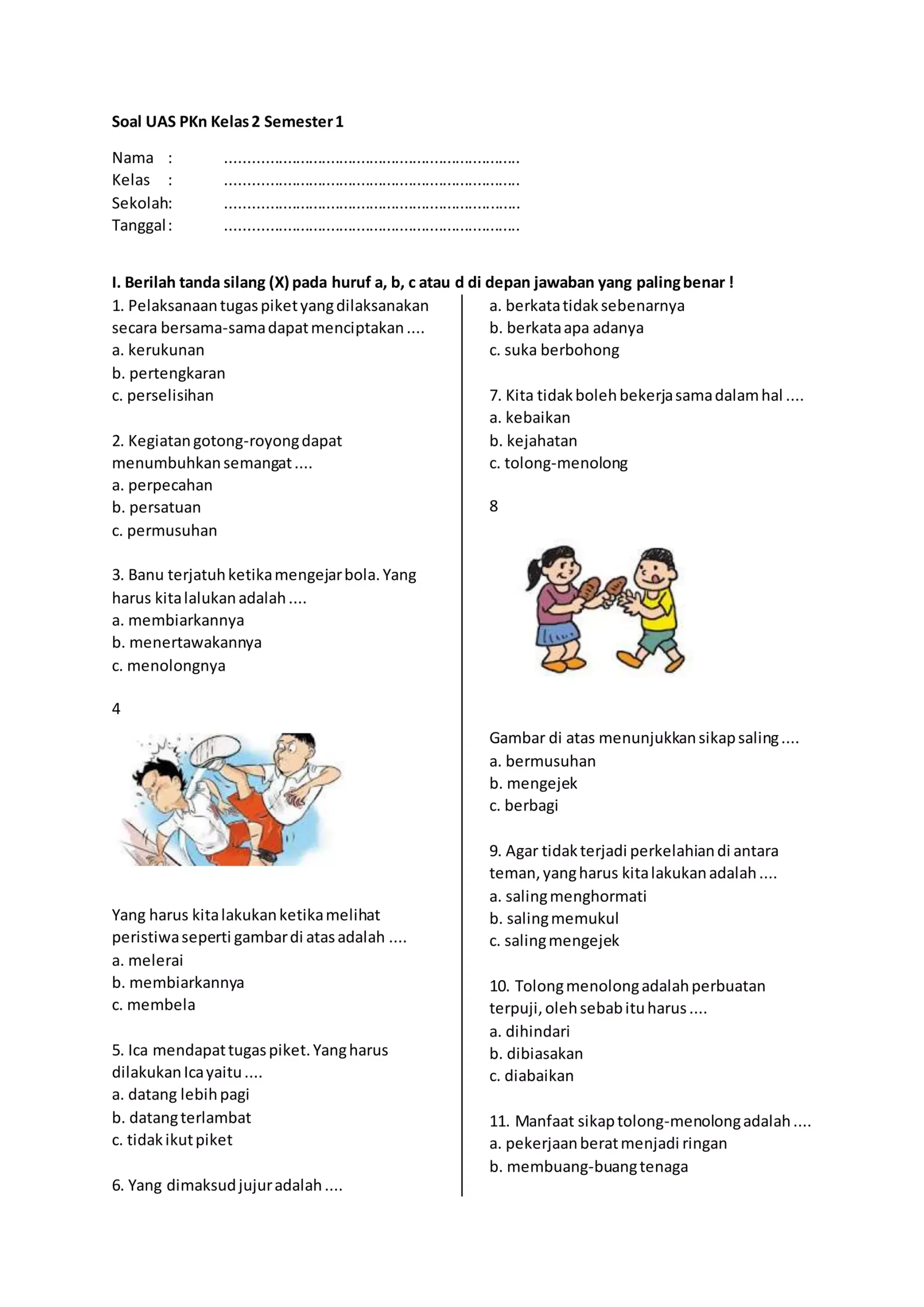 Wajib Tahu! Rahasia Lulus Ujian dengan Latihan Soal PPKN Kelas 2 MI Semester 1